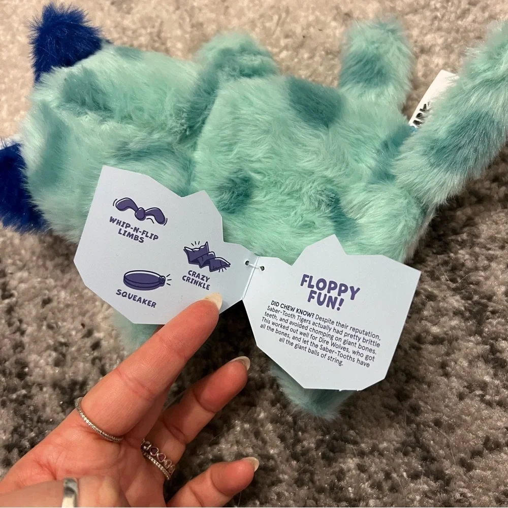 Bark Slobber Tooth Tiger Toy NWT